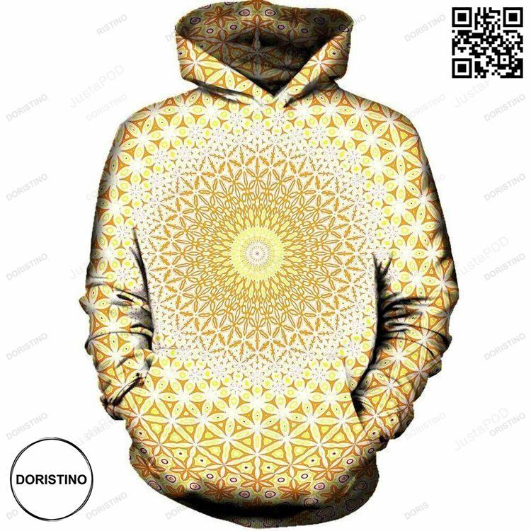 Abstract Flower Yellow 3d Ed Limited Edition 3D Hoodie
