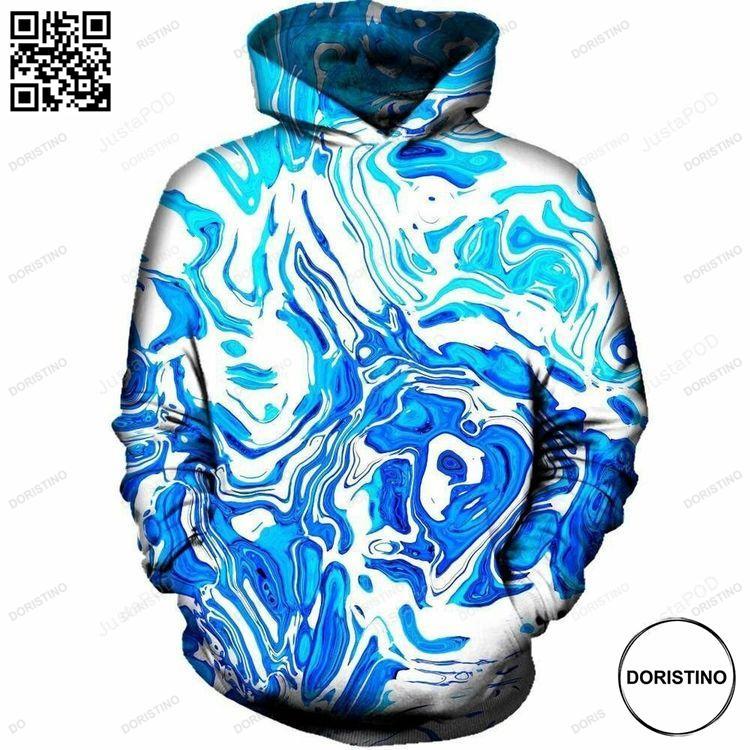 Abstract Liquid 3d Ed All Over Print Hoodie