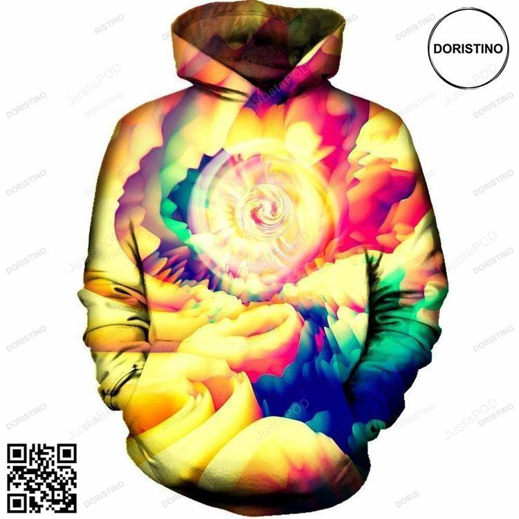 Abstract Spin 3d Ed All Over Print Hoodie