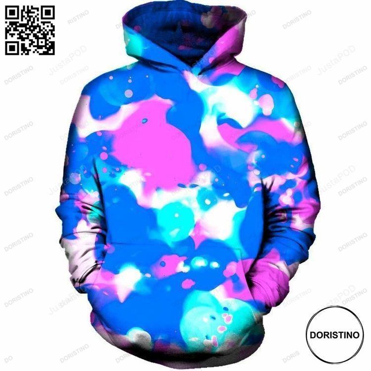 Abstract Splatter 3d Ed Awesome 3D Hoodie