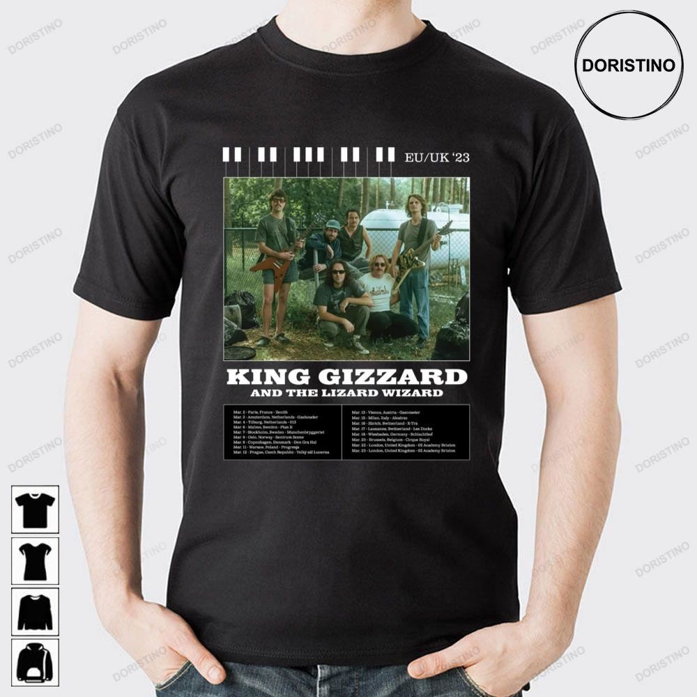 King Gizzard And The Lizard Wizard Eu Uk 2023 Tour Awesome Shirts