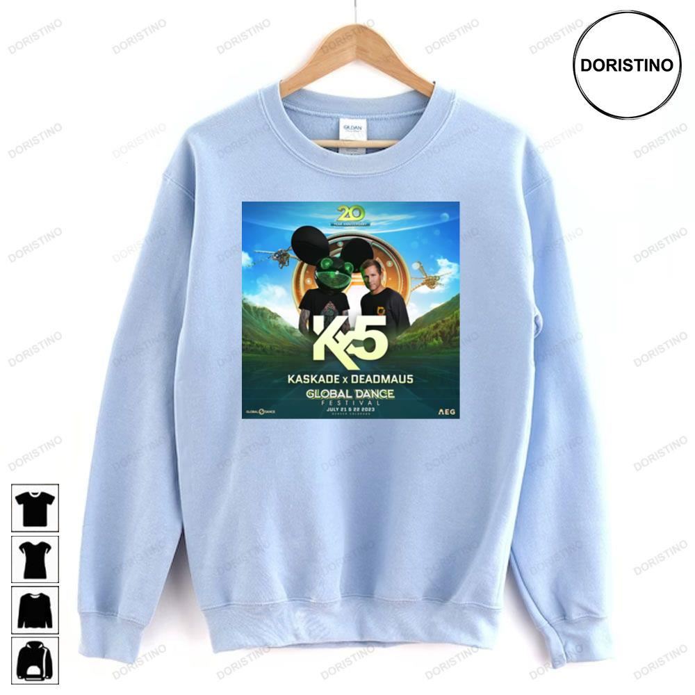 Kx5 Kaskade X Deadmaus Global Dance Festival 2023 Limited Edition T-shirts