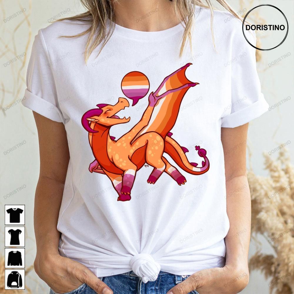 Lesbian Pride Flag Dragon 2nd New Flag Limited Edition T-shirts