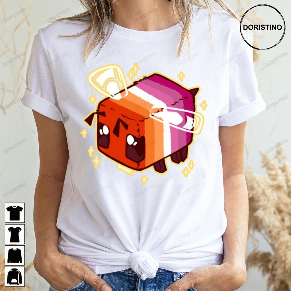 Lesbian Pride Minecraft Bee Awesome Shirts