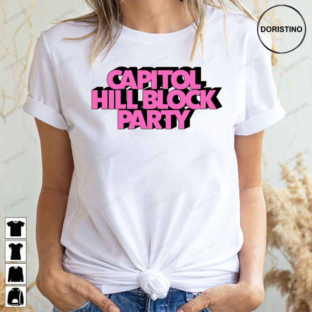 Pink Art Capitol Hill Block Party 2023 Logo Awesome Shirts