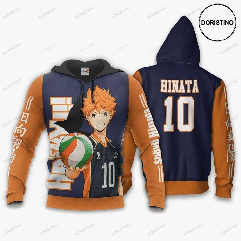 Karasuno Shoyo Hinata Anime Manga Haikyuu All Over Print Hoodie