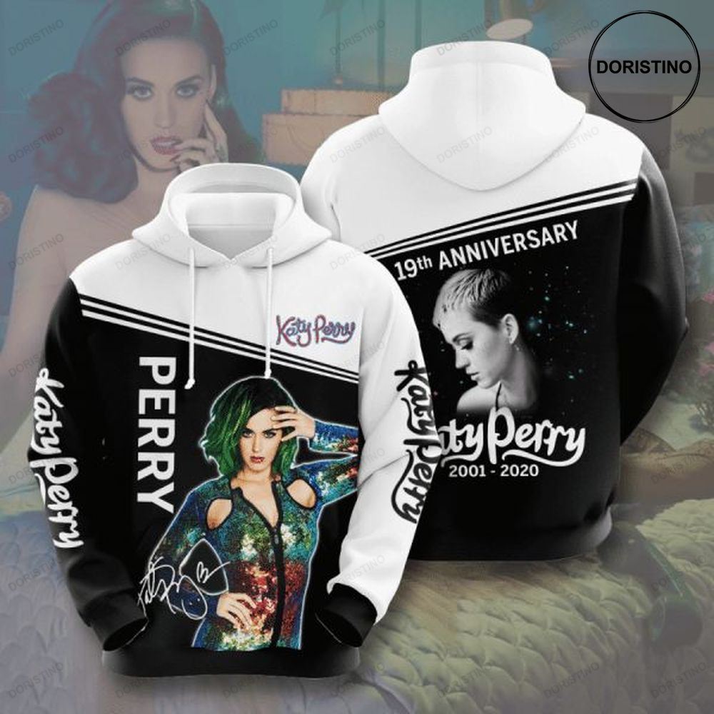 Katy Perry 19th Anniversary 2001 2020 Signature Design Gift For Fan Custom Ed Limited Edition 3d Hoodie