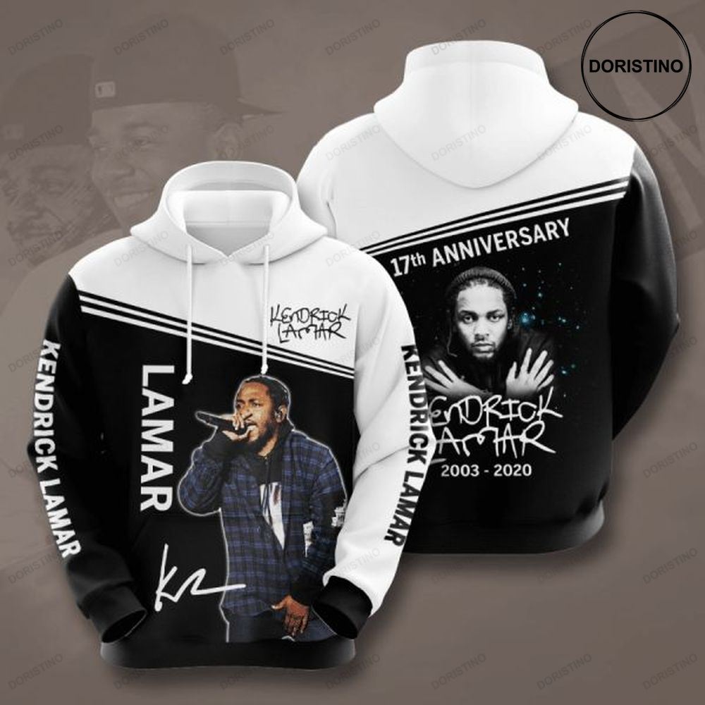 Kendrick Lamar 17th Anniversary 2003 2020 Signature Design Gift For Fan Custom Ed Awesome 3D Hoodie