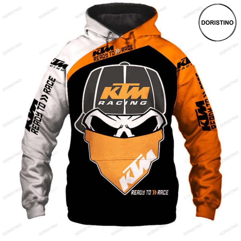 Ktm Ready To Race Skull Ktm Racing Nice Gift Home Decor Rectangle Area Rug Awesome 3D Hoodie