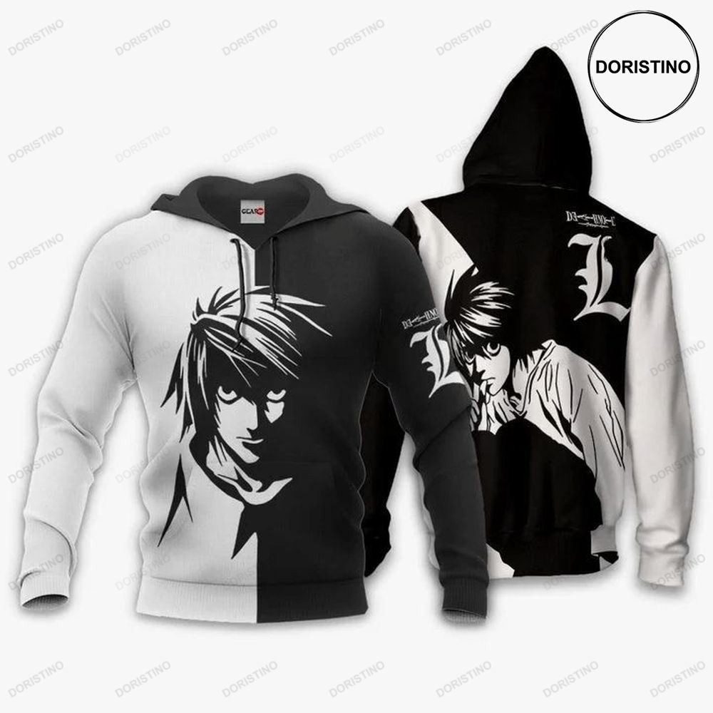 L Lawliet Anime Manga Death Note All Over Print Hoodie