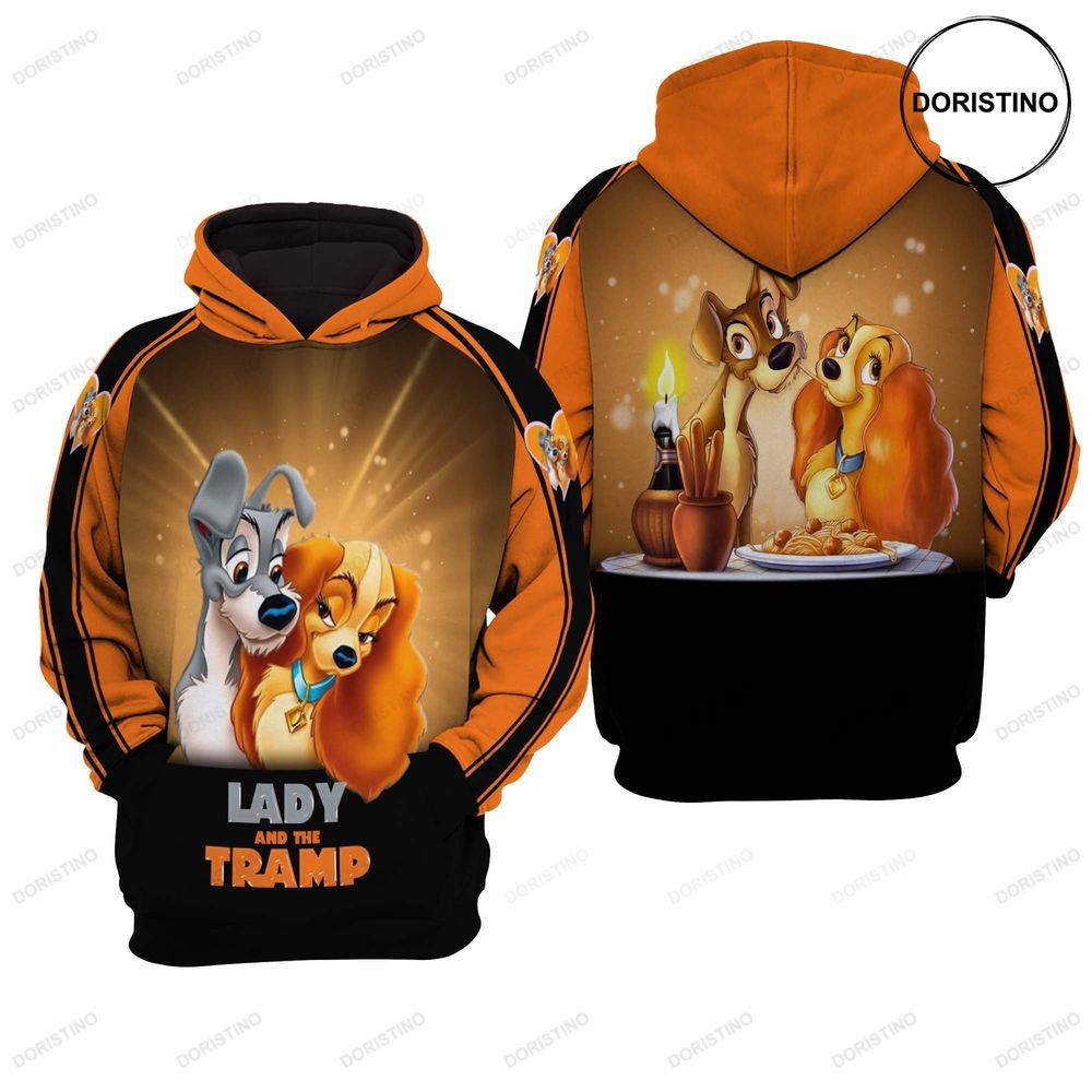 Lady And The Tramp All Over Print Hoodie