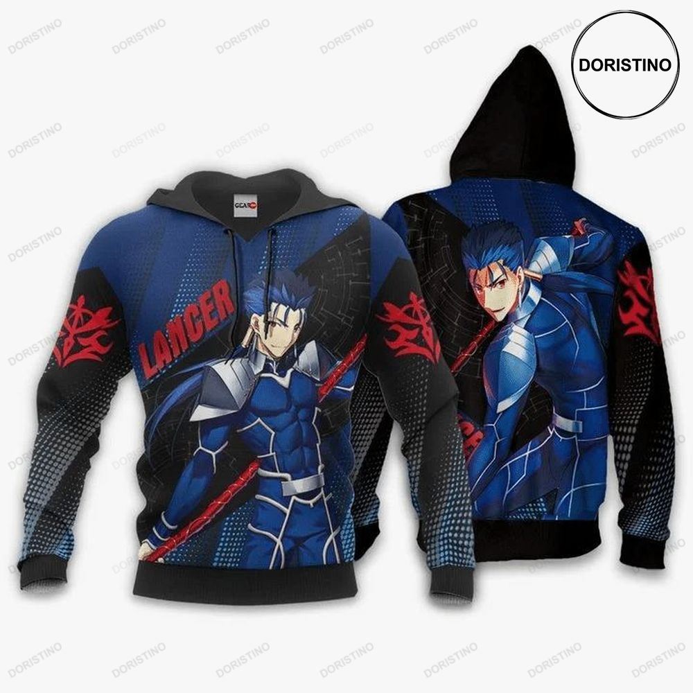 Lancer Anime Manga Fate Stay Night Limited Edition 3d Hoodie