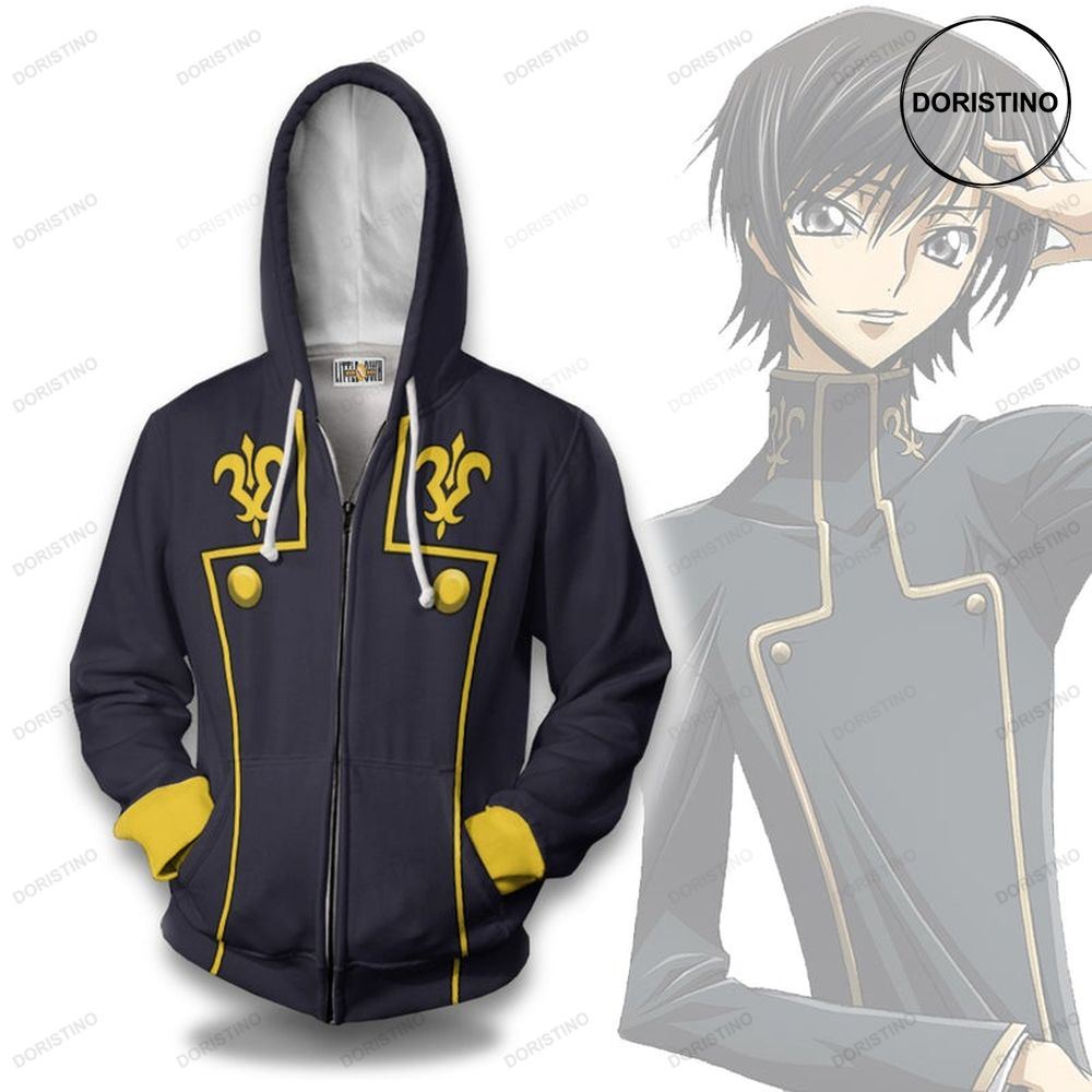 Lelouch Lamperouge Code Geass Anime Casual Cosplay Costume Limited Edition 3d Hoodie