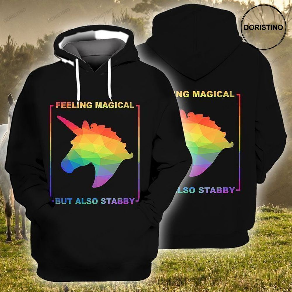 Lgbt Feeling Magical But Also Stabby All Over Print Hoodie