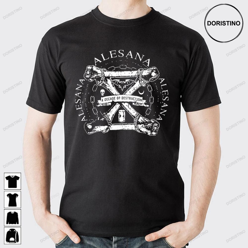 A Decade Of Destruction Alestorm Limited Edition T-shirts