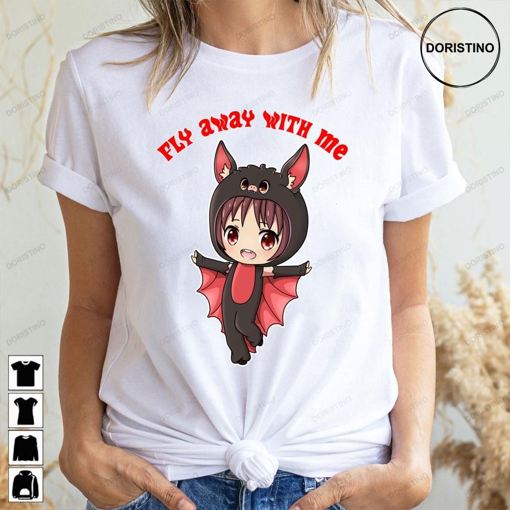 Anime Bat Cosplay Fly Away With Me Limited Edition T-shirts