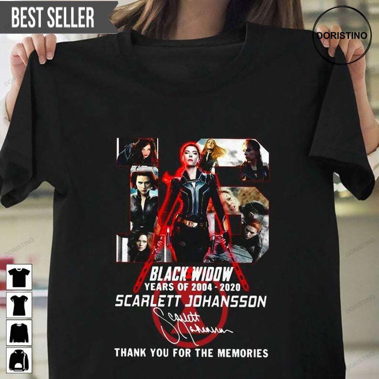 16 Years Of Black Widow 2004-2020 Scarlett Johansson Signature Doristino Trending Style