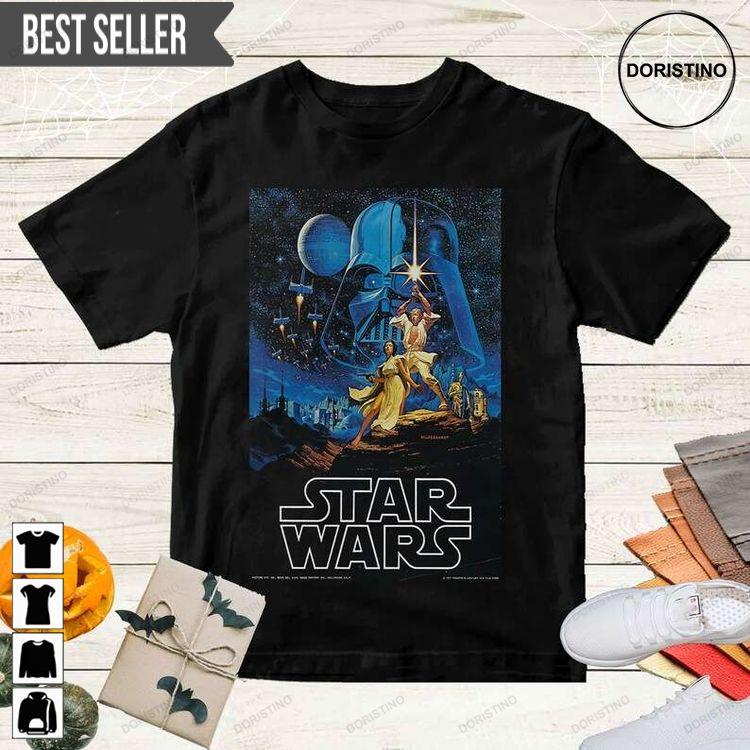 1977 Star Wars Movie Poster Short-sleeve Doristino Limited Edition T-shirts