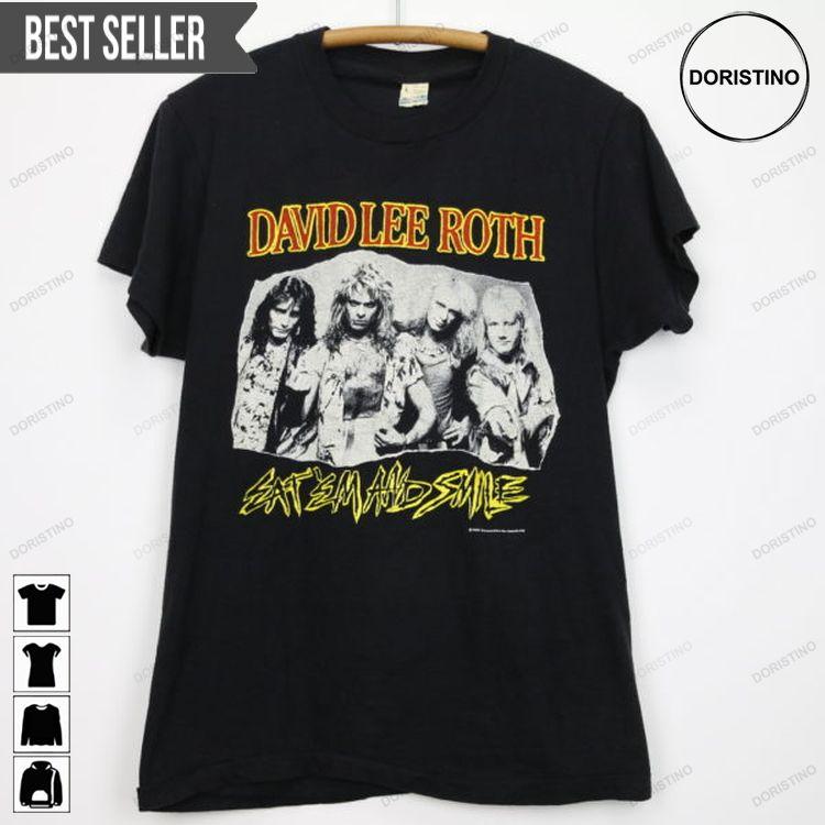 1986 David Lee Roth Eat Em And Smile Doristino Limited Edition T-shirts