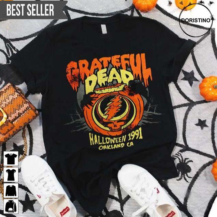 1991 The Grateful Dead Halloween Show In Oakland Ca Doristino Limited Edition T-shirts