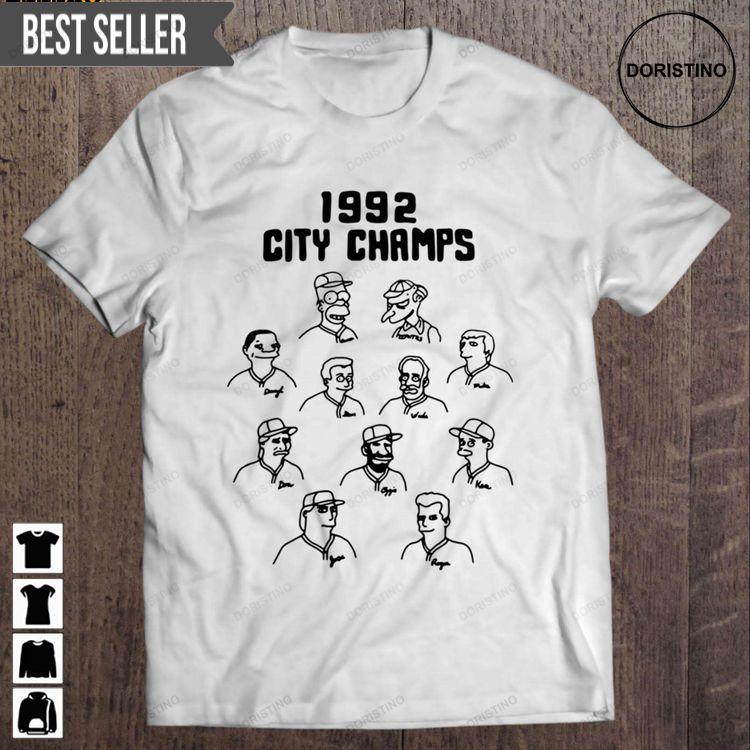 1992 City Champs The Simpsons Short Sleeve Doristino Trending Style