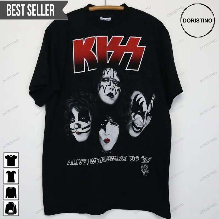 1996 Kiss Alive Worldwide Tour Unisex Doristino Limited Edition T-shirts
