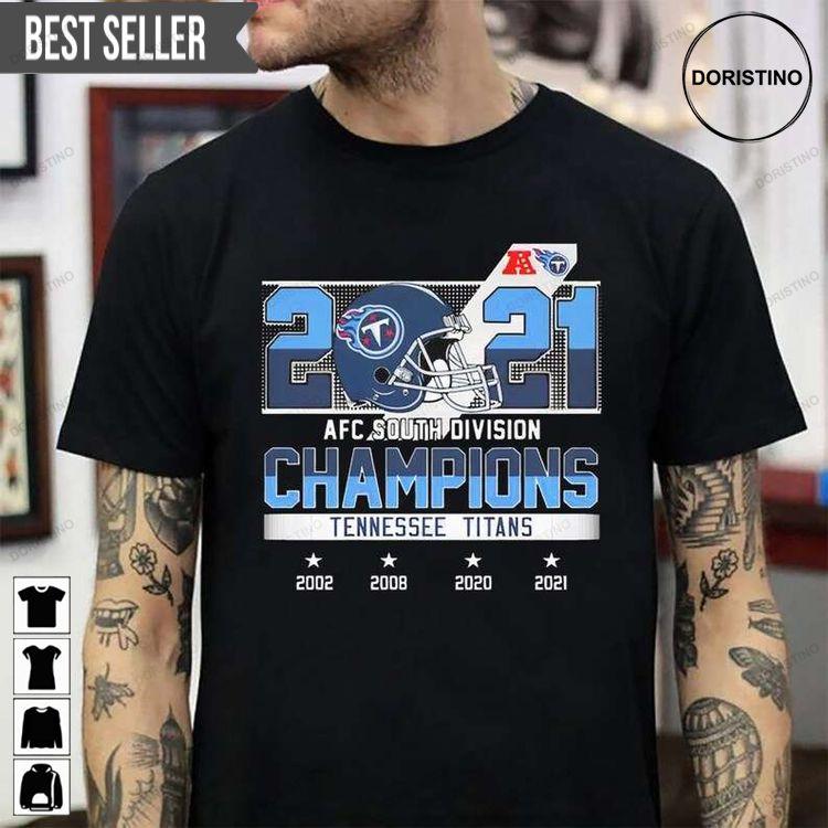 2021 Afc South Champions Tennessee Titans Unisex Doristino Limited Edition T-shirts