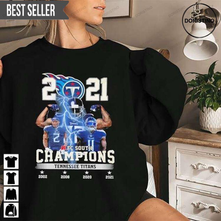 2021 Afc South Champions Tennessee Titans Doristino Awesome Shirts