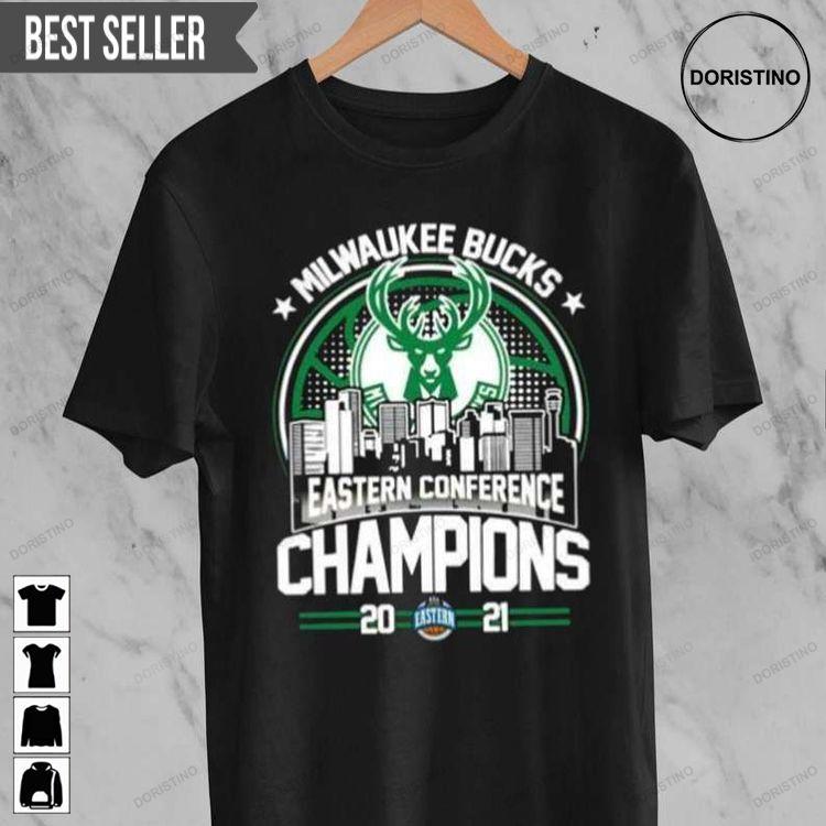 2021 Basketball Eastern Conference Champions Milwaukee Bucks Doristino Awesome Shirts