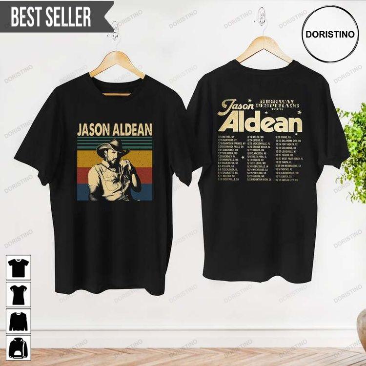 2023 Jason Aldean Highway Desperado Tour Short-sleeve Doristino Awesome Shirts