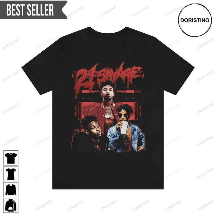 21 Savage Bootleg Rapper Doristino Limited Edition T-shirts