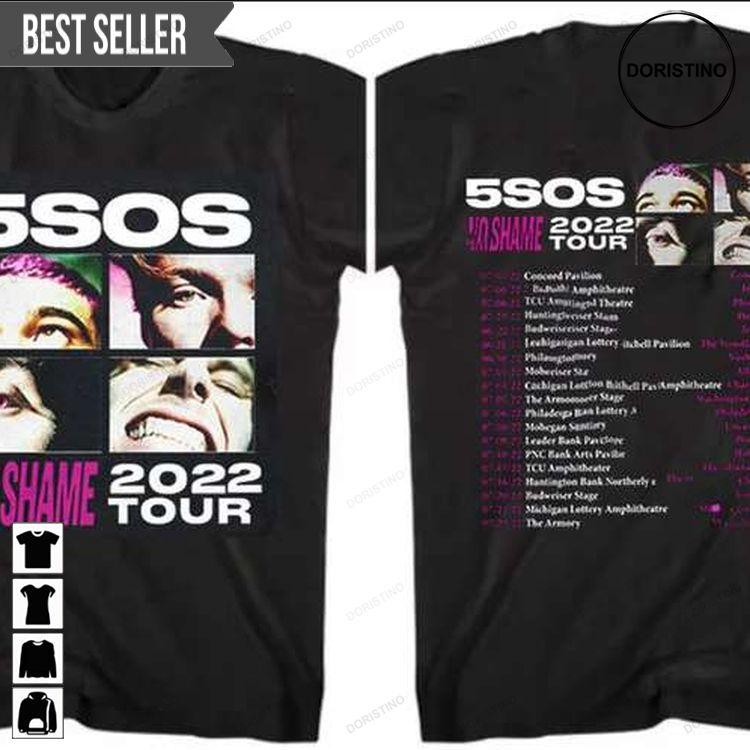 5 Seconds Of Summer No Shame 2022 Tour Music Doristino Awesome Shirts