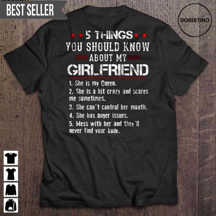 5 Things You Should Know About My Girlfriend Crazy Girlfriend Short Sleeve Doristino Limited Edition T-shirts