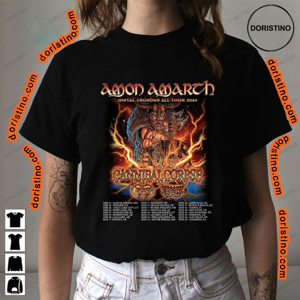 Art Cannibal Corpse Amonamarth Obituaryband Frozensoultx Awesome Shirt