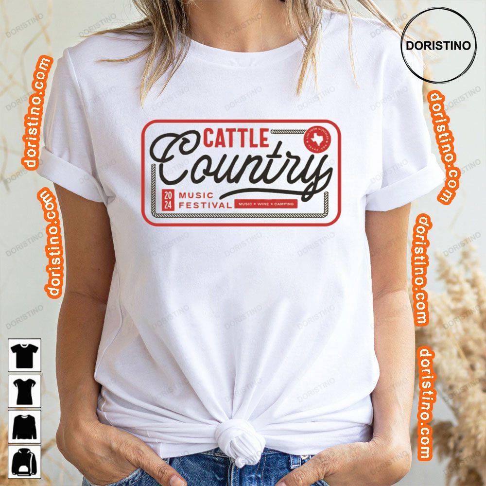 Art Cattle Country Music Fest 2024 Logo Shirt
