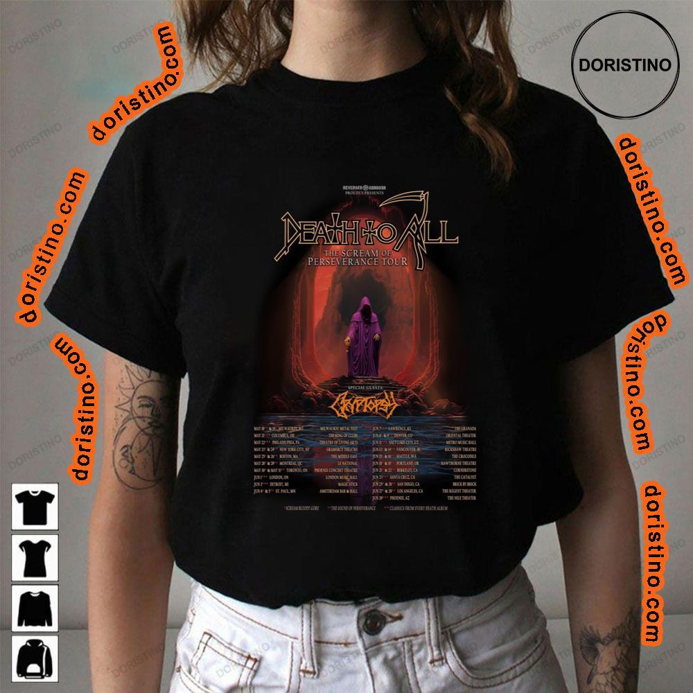 Art Death To All The Scream Of Perseverance Tour 2024 Tshirt