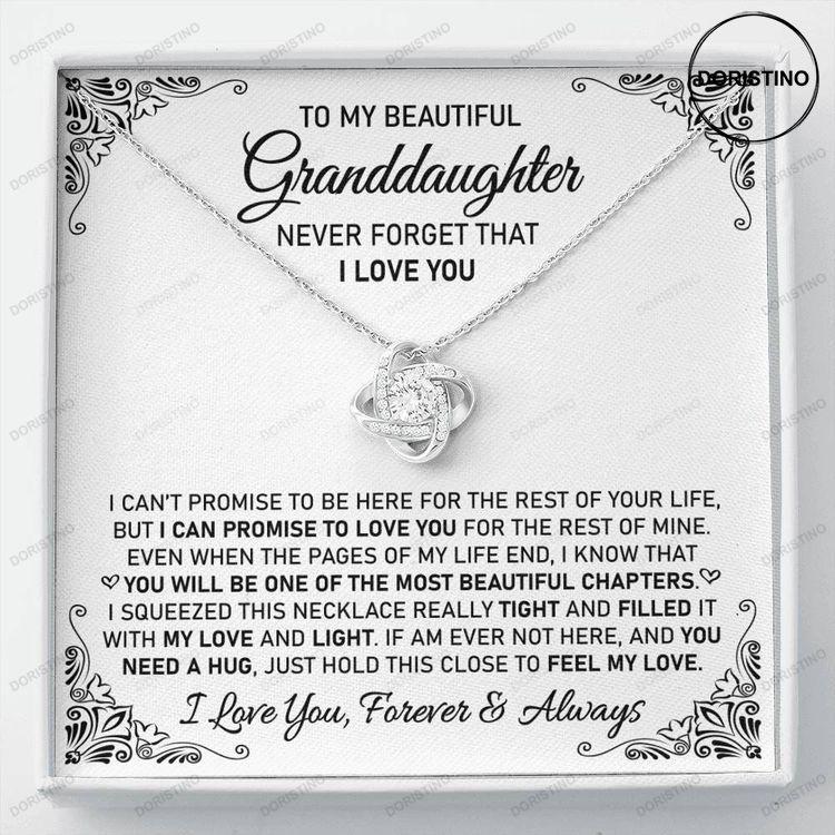 To My Beautiful Granddaughter Necklace Gift Granddaughter Gift Granddaughter Jewelry Granddaughter Birthday Doristino Awesome Necklace
