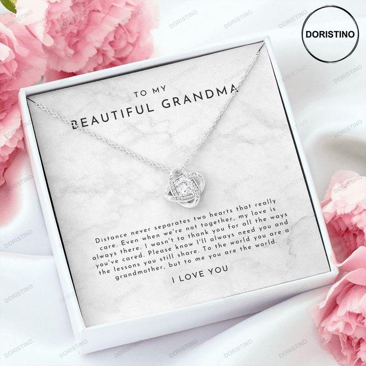 To My Beautiful Grandma Necklace Best Gifts For Grandma Gift For Grandma Mothers Day Gifts For Grandma Grandmother Necklace Nana Gifts Doristino Awesome Necklace