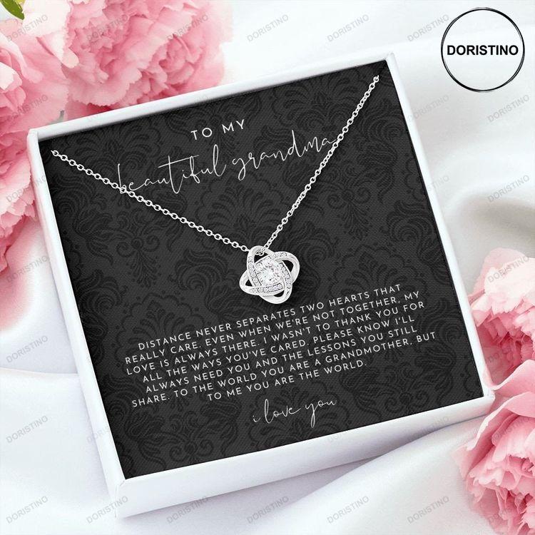 To My Beautiful Grandma Necklace Grandmother Gifts Grandma Christmas Gift Grandmother Gifts Nana Gifts Best Gifts For Grandma Doristino Limited Edition Necklace