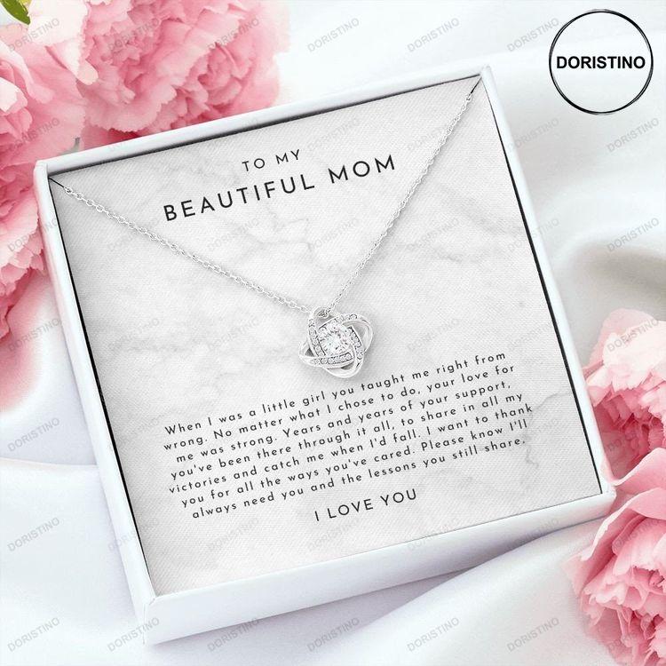 To My Beautiful Mom From Daughter Mothers Day Necklace Mom Gift Mother Daughter Gift Mothers Necklace Mom Necklace Mom Jewelry Doristino Limited Edition Necklace