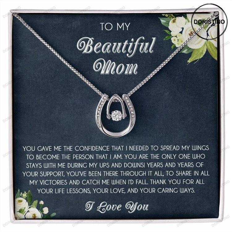 To My Beautiful Mom Mom Gift From Daughter Mom Gift From Son Mom Jewelry Mom Necklace Mother's Day Gift Doristino Trending Necklace