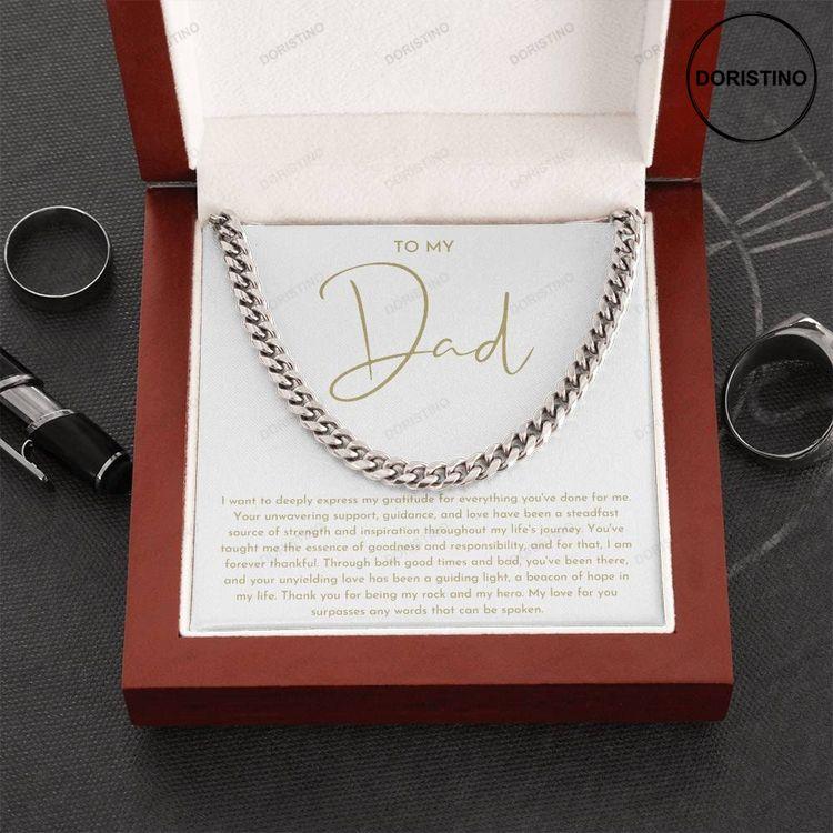 To My Dad Necklace Fathers Day Gift Dad Birthday Gift Dad Christmas Gift Papa Gift Dad Gift From Daughter To My Dad Gift Necklace Doristino Limited Edition Necklace