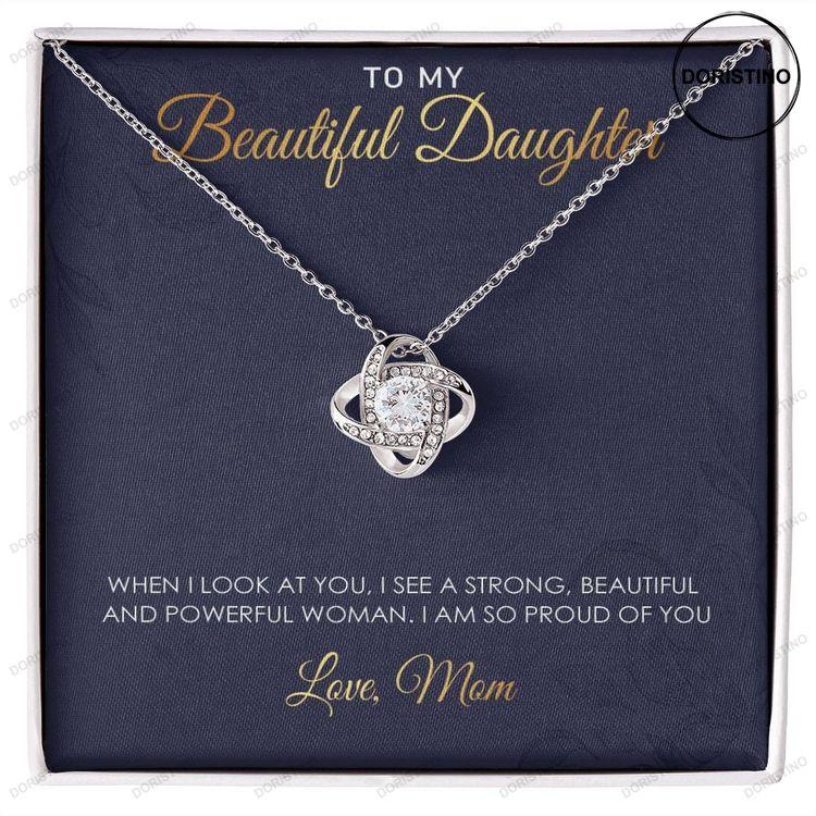 To My Daughter From Mom Necklace Mother To Daughter Gift Birthday Gift To Daughter From Mom Daughter Necklace Doristino Trending Necklace