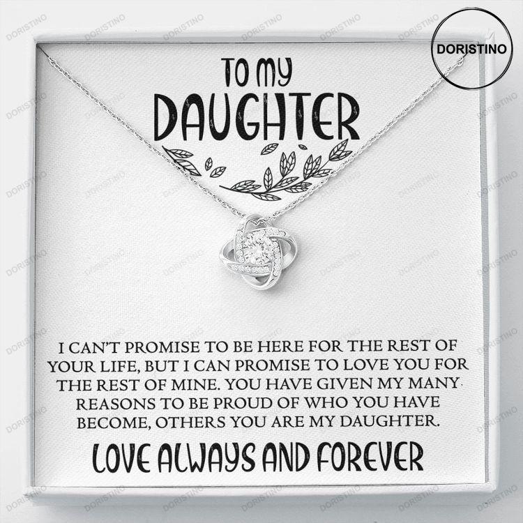 To My Daughter Gift Gift For Daughter From Mom Dad Love Knot Necklace For Birthday Graduation Holiday Daughter Jewelry Doristino Awesome Necklace