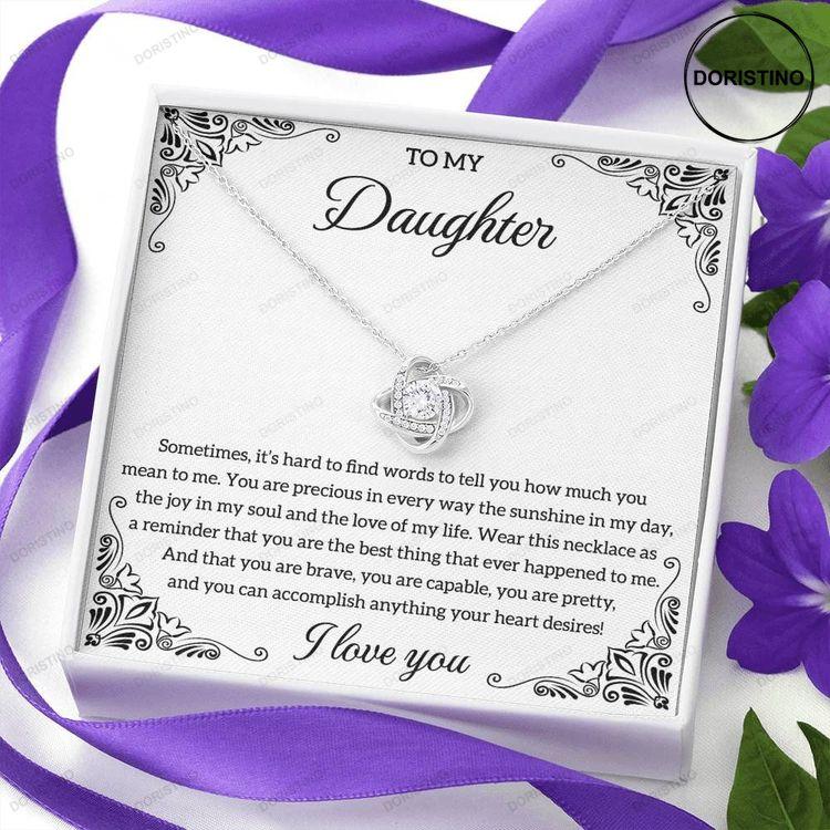 To My Daughter Necklace Gift Daughter Wedding Gift Daughter Birthday Gift Daughter Graduation Gift Daughter Christmas Doristino Trending Necklace