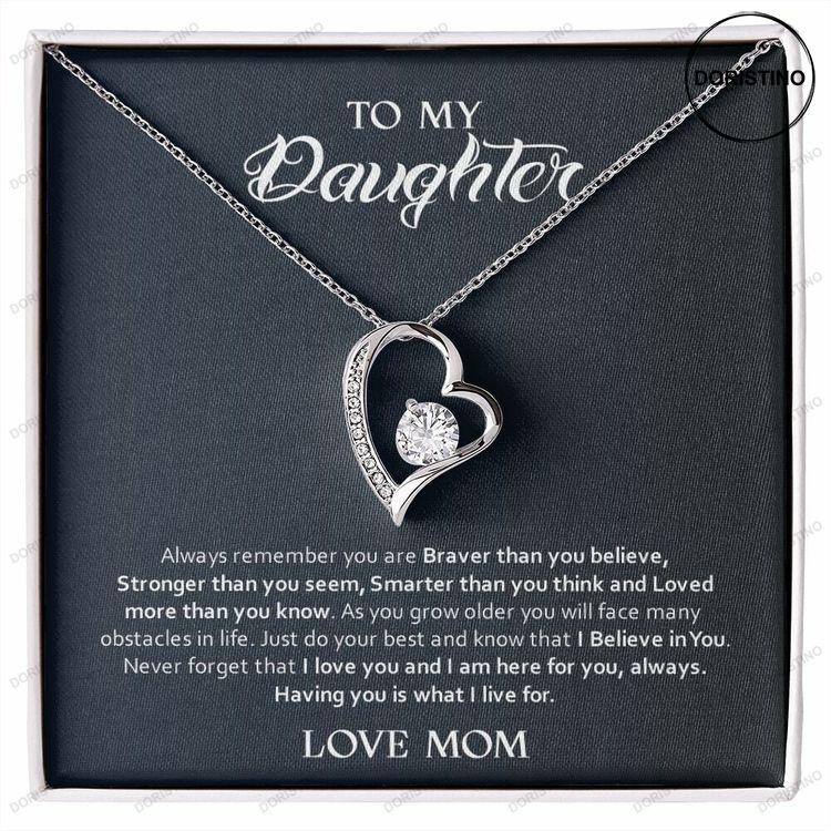 To My Daughter Necklace Gift Gift From Mom And Dad Doristino Trending Necklace
