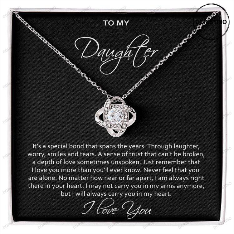 To My Daughter Necklace Gift Sentimental Message For Your Daughter With 14k White Gold Finish Necklace Doristino Awesome Necklace