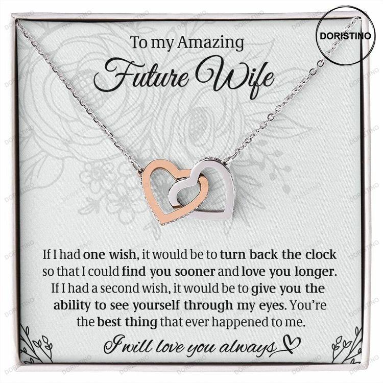 To My Future Wife Necklace Gifts For Fiance Female Fiance Gifts For Her Valentines Day Gift For Fiance Fiance Anniversary Gifts Doristino Trending Necklace