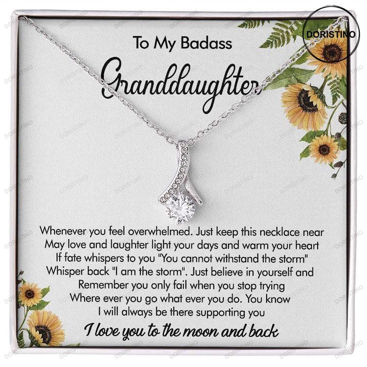 To My Granddaughter Necklace Grandma And Granddaughter Necklace Granddaughter Necklace From Grandma Doristino Awesome Necklace