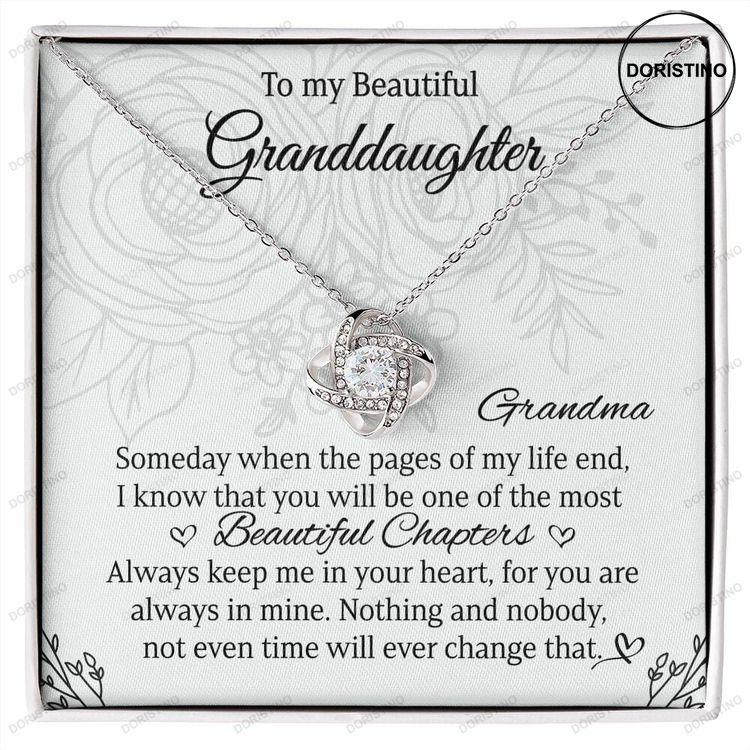 To My Granddaughter Necklace With Message Card Gift For Granddaughter Granddaughter Birthday Granddaughter Gifts Granddaughter Necklace Doristino Limited Edition Necklace